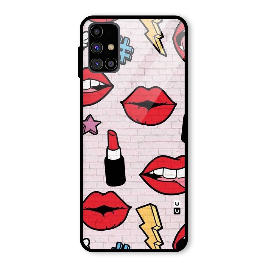 Bold Red Glass Back Case for Galaxy M31s