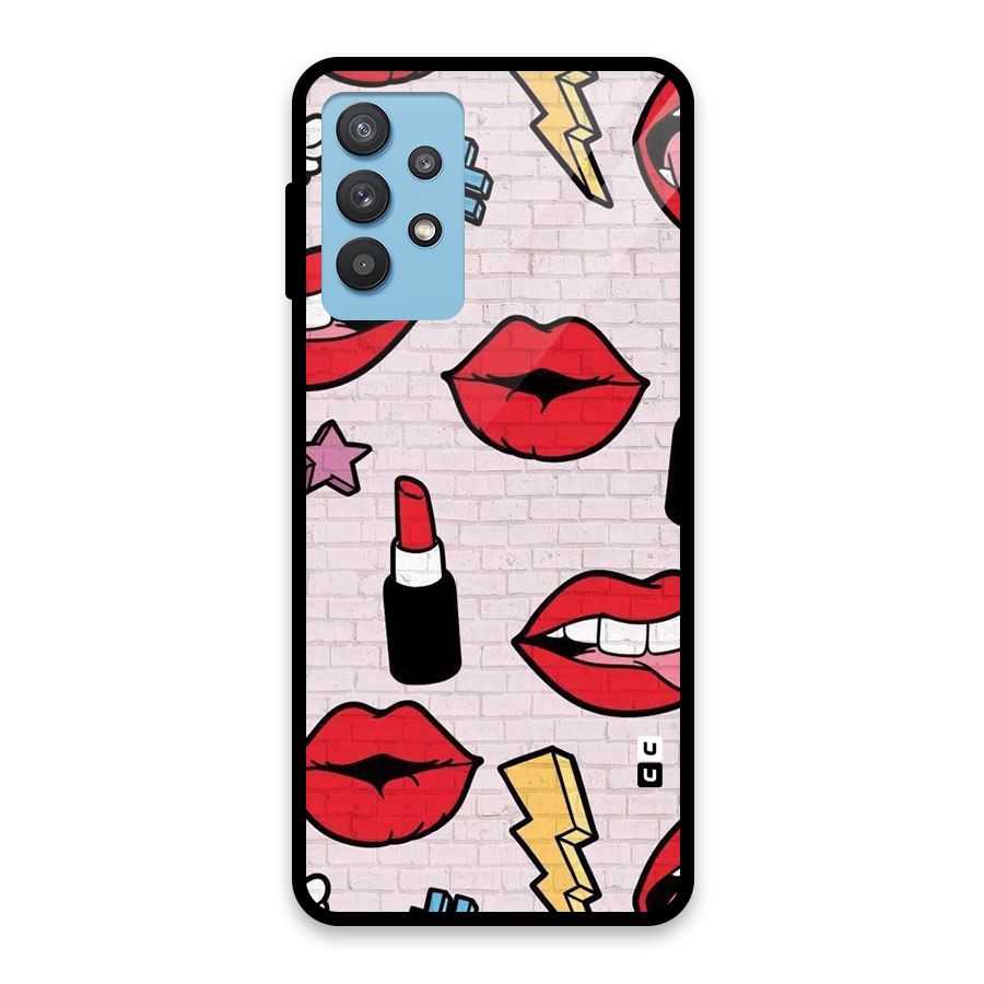 Bold Red Glass Back Case for Galaxy M32 5G