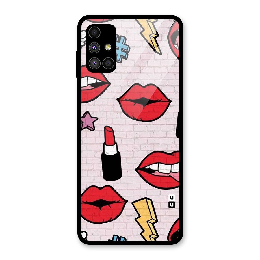 Bold Red Glass Back Case for Galaxy M51
