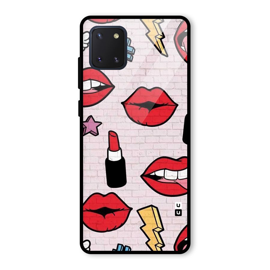 Bold Red Glass Back Case for Galaxy Note 10 Lite