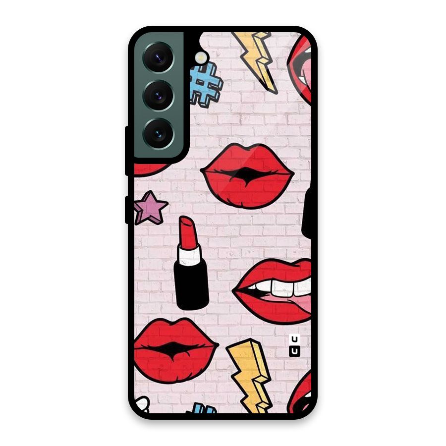 Bold Red Glass Back Case for Galaxy S22 5G