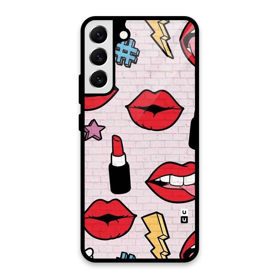 Bold Red Glass Back Case for Galaxy S22 Plus 5G