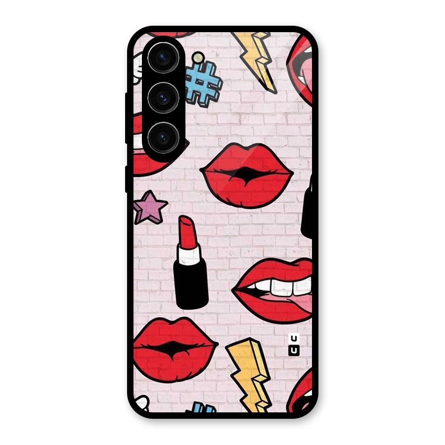 Bold Red Glass Back Case for Galaxy S23 Plus