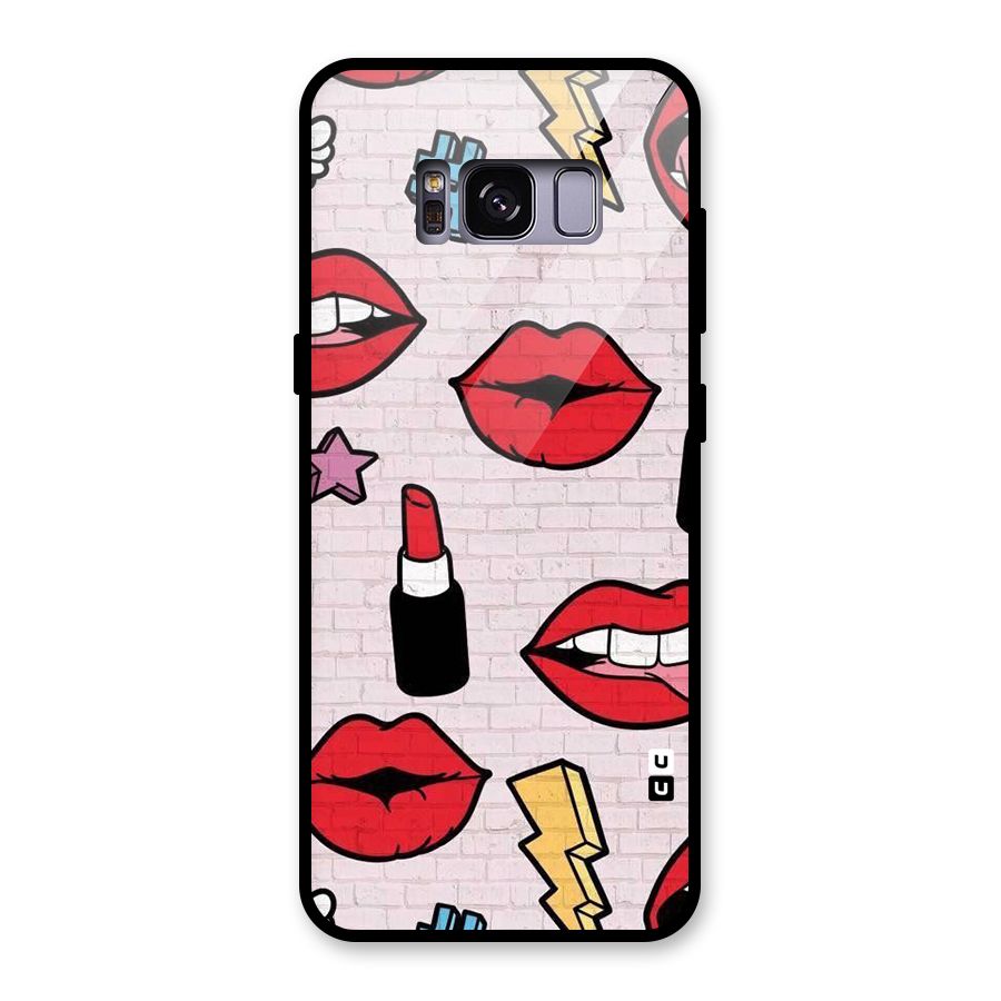 Bold Red Glass Back Case for Galaxy S8