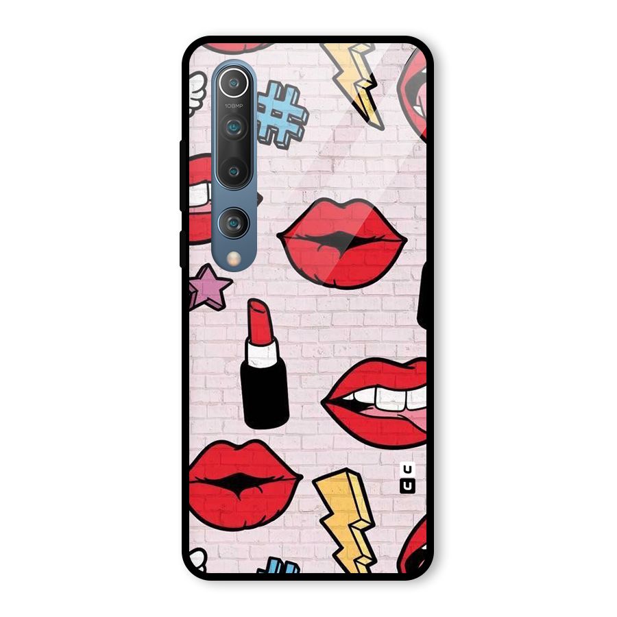 Bold Red Glass Back Case for Mi 10