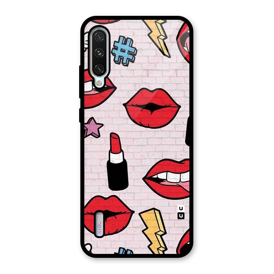 Bold Red Glass Back Case for Mi A3
