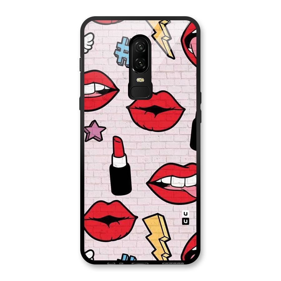 Bold Red Glass Back Case for OnePlus 6