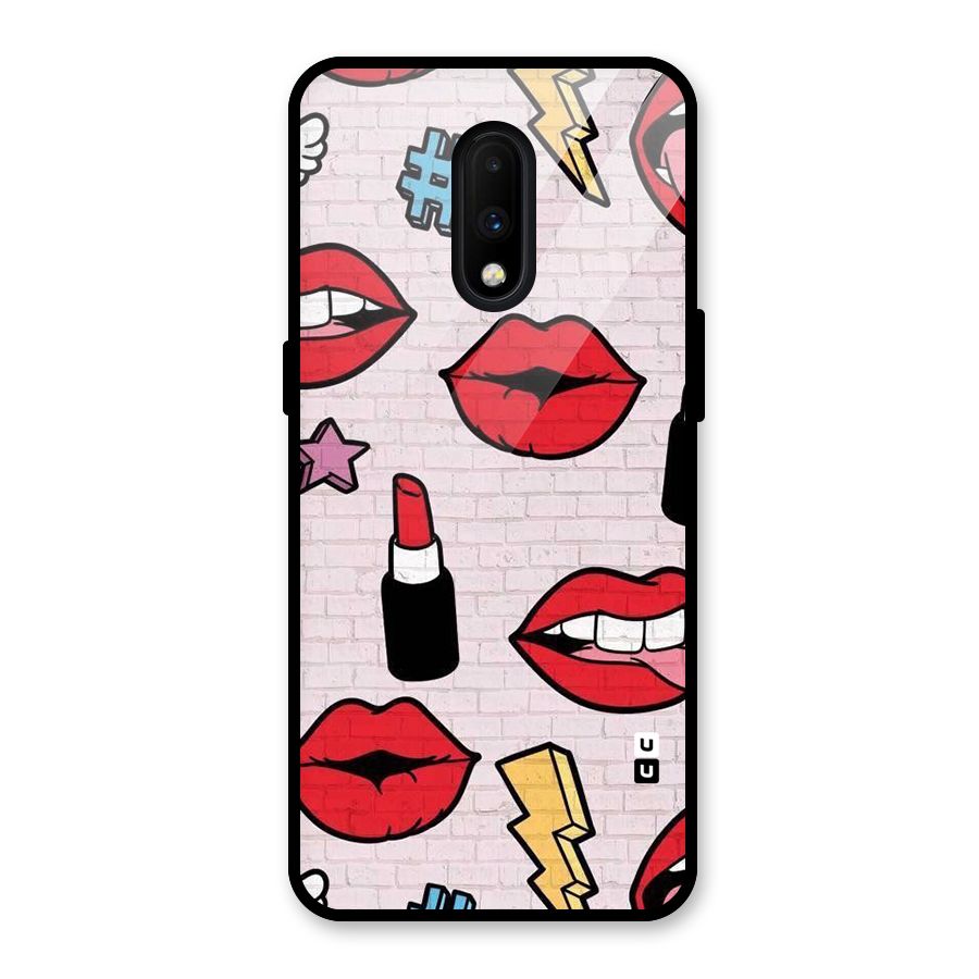 Bold Red Glass Back Case for OnePlus 7