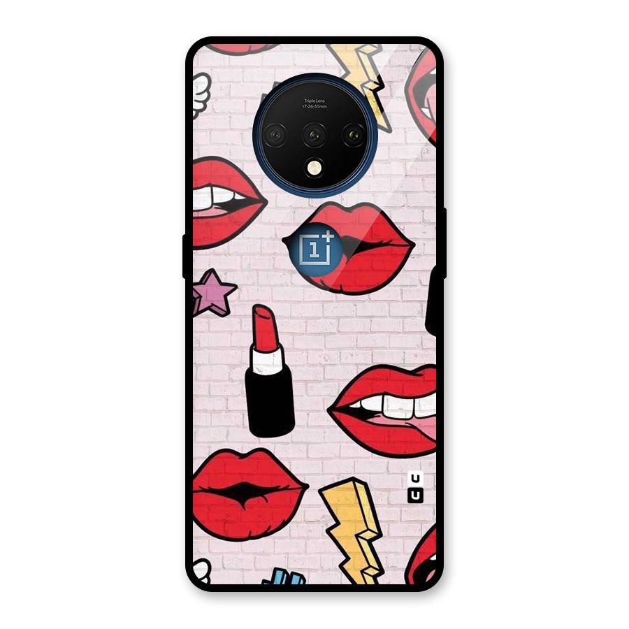 Bold Red Glass Back Case for OnePlus 7T
