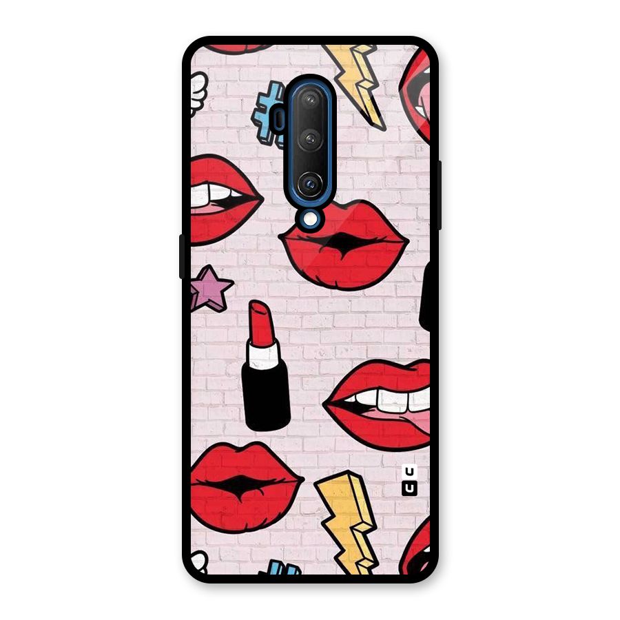Bold Red Glass Back Case for OnePlus 7T Pro