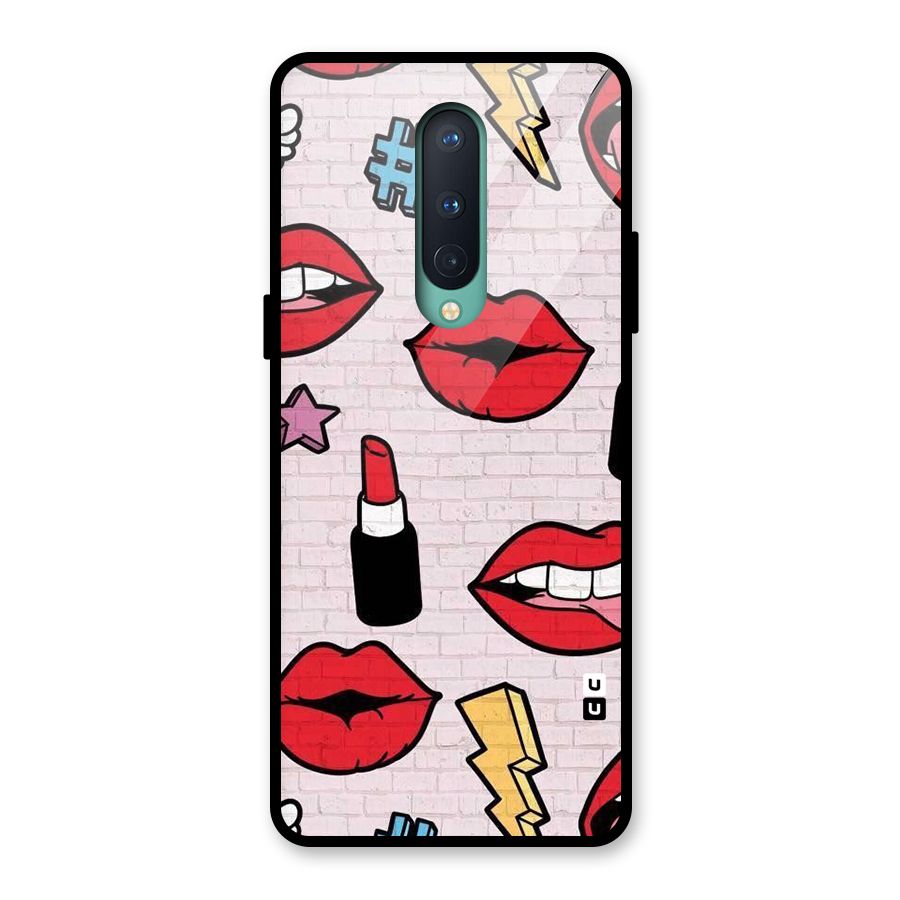 Bold Red Glass Back Case for OnePlus 8