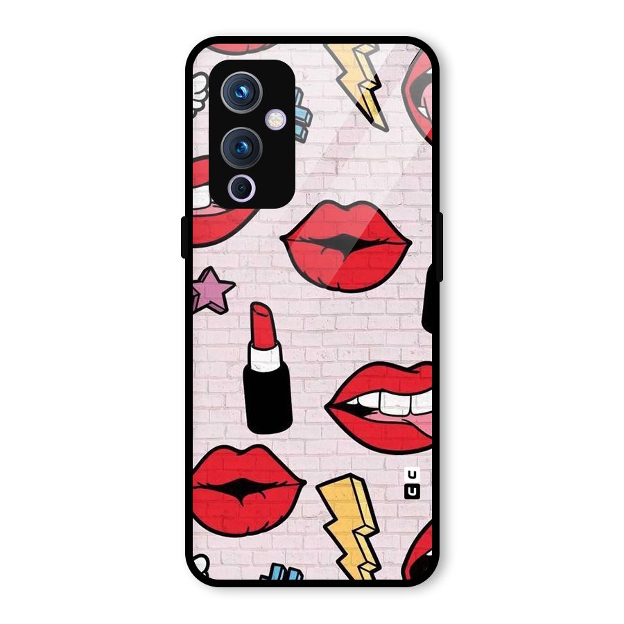 Bold Red Glass Back Case for OnePlus 9