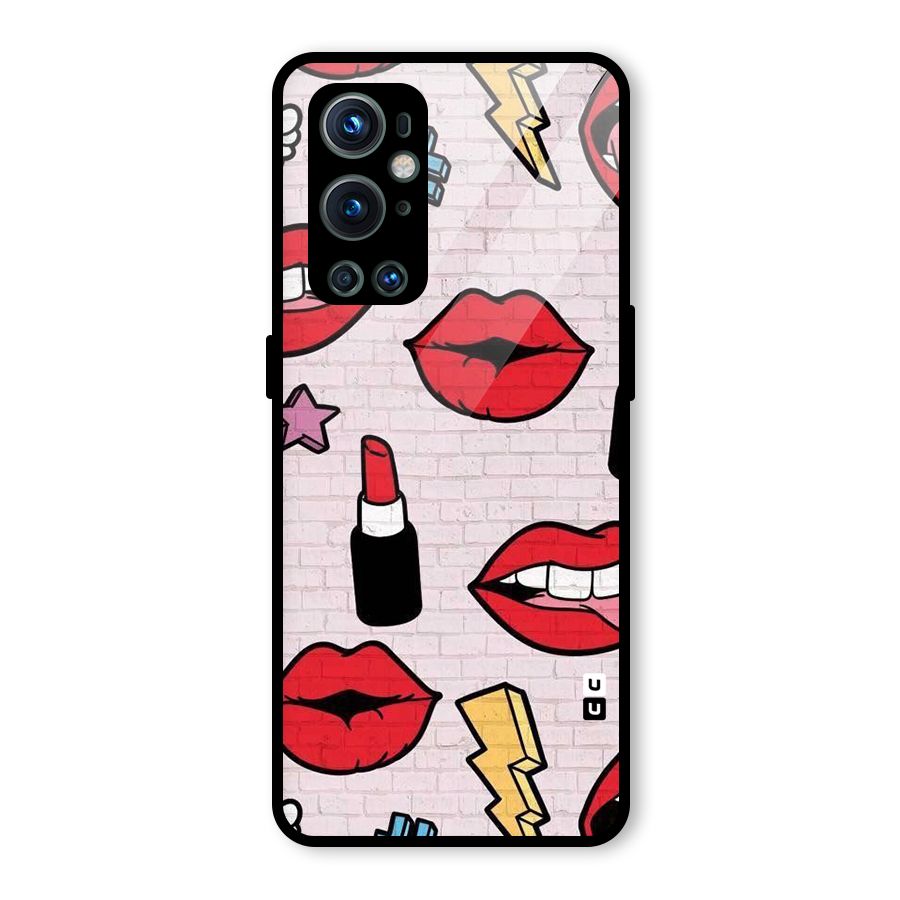 Bold Red Glass Back Case for OnePlus 9 Pro