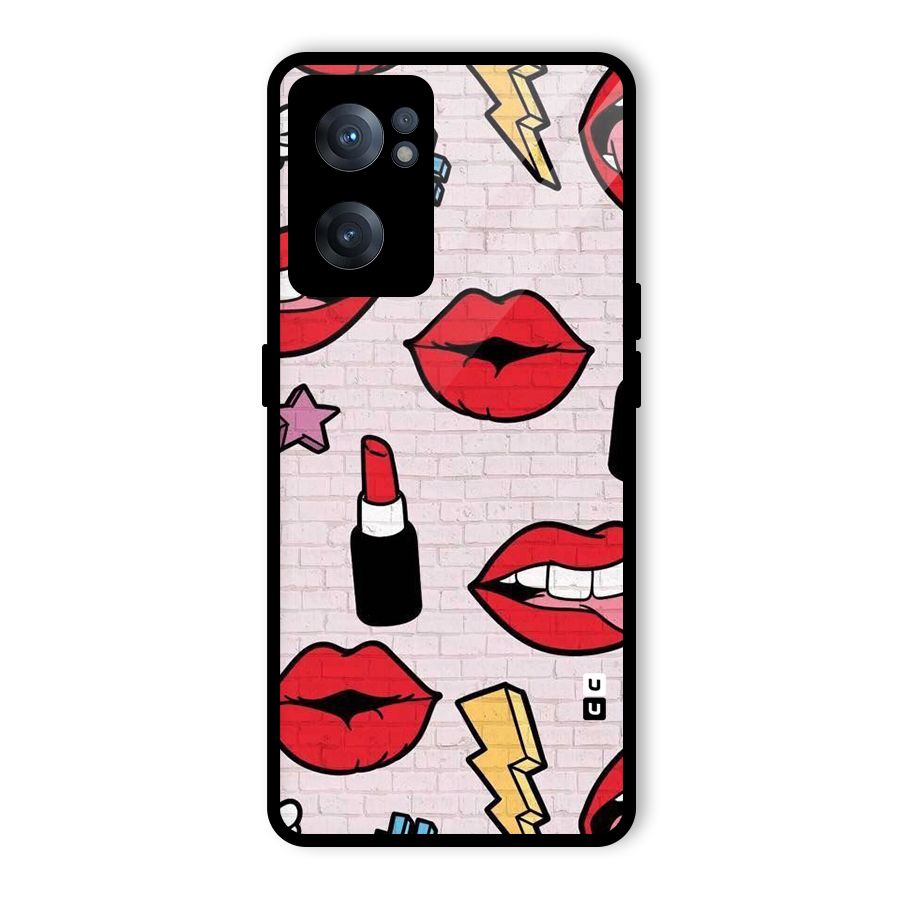 Bold Red Glass Back Case for OnePlus Nord CE 2 5G