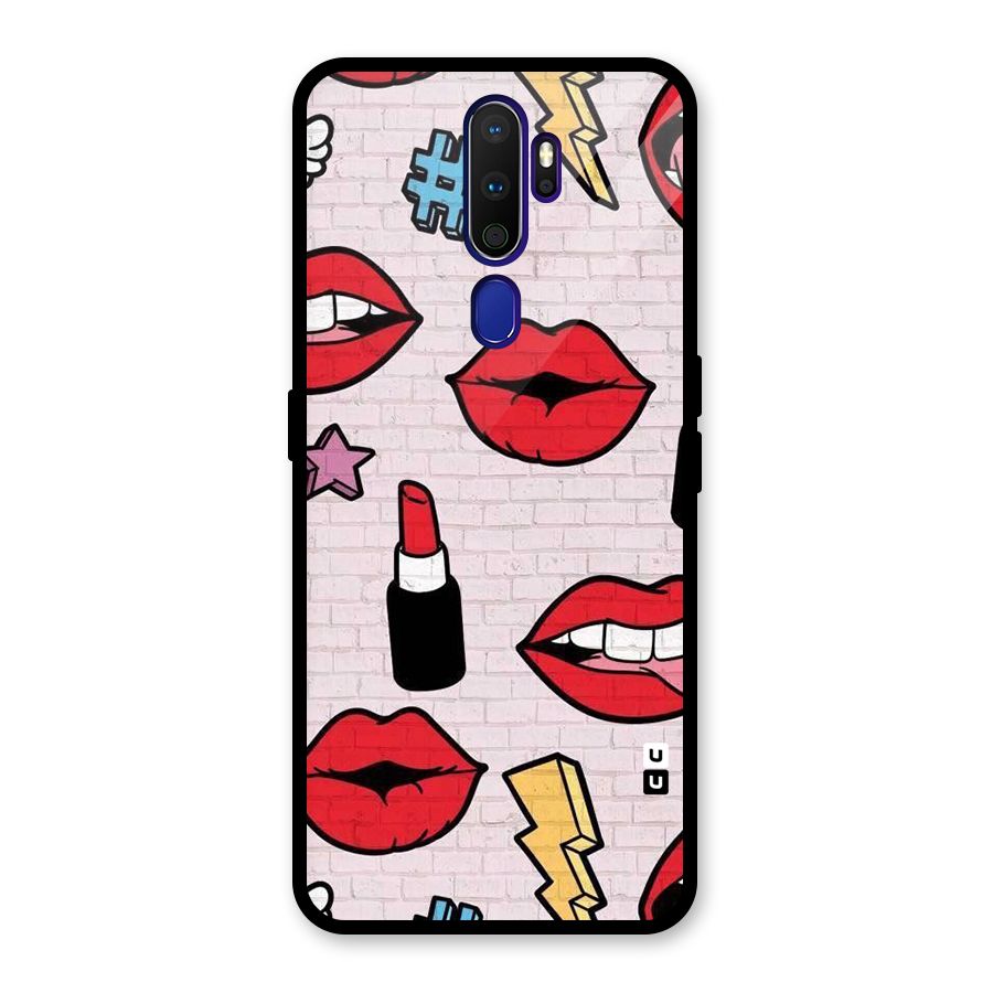 Bold Red Glass Back Case for Oppo A9 (2020)