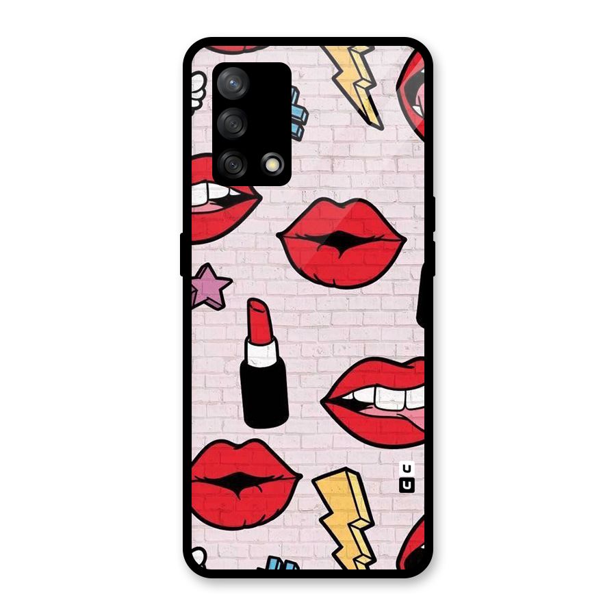 Bold Red Glass Back Case for Oppo F19
