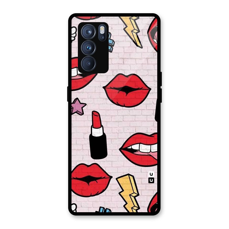 Bold Red Glass Back Case for Oppo Reno6 Pro 5G