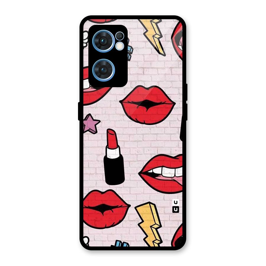 Bold Red Glass Back Case for Oppo Reno7 5G