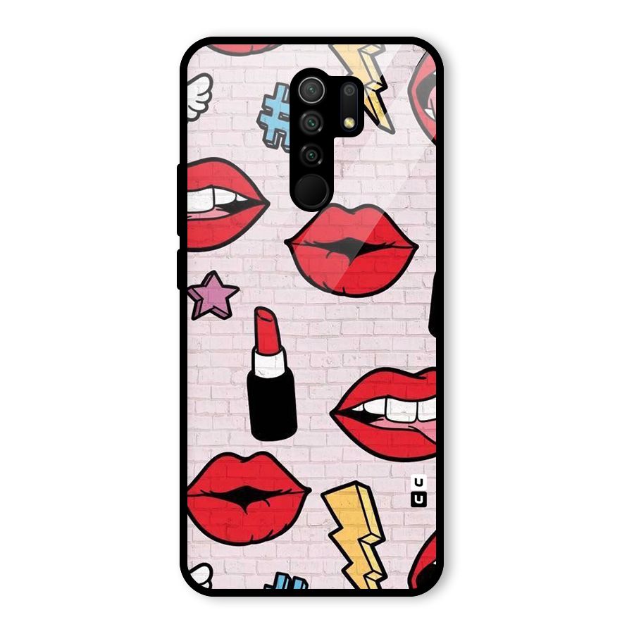 Bold Red Glass Back Case for Poco M2