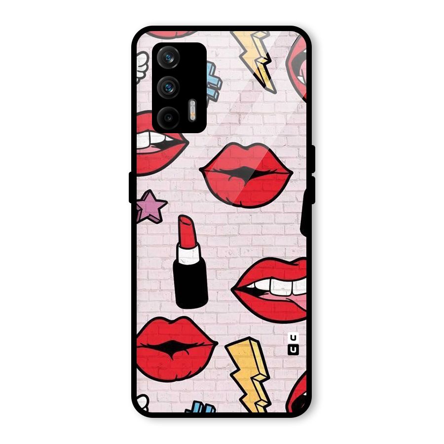 Bold Red Glass Back Case for Realme GT 5G