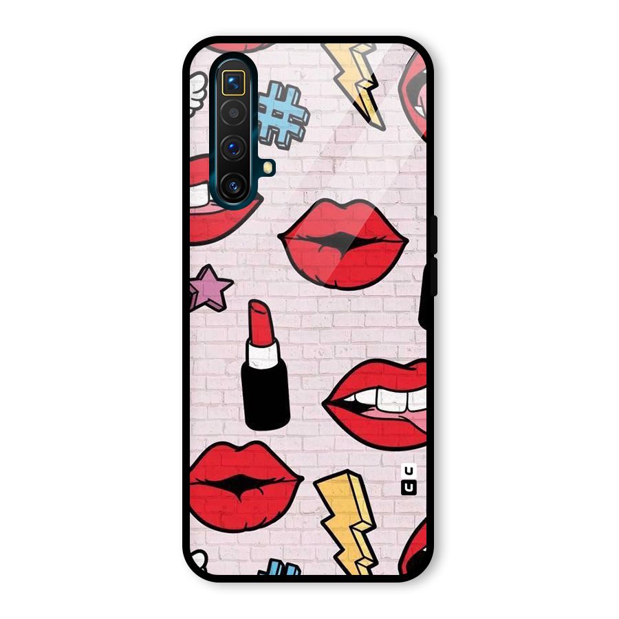 Bold Red Glass Back Case for Realme X3