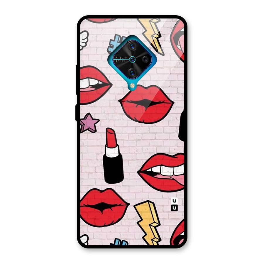 Bold Red Glass Back Case for Vivo S1 Pro