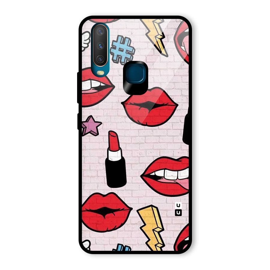 Bold Red Glass Back Case for Vivo U10