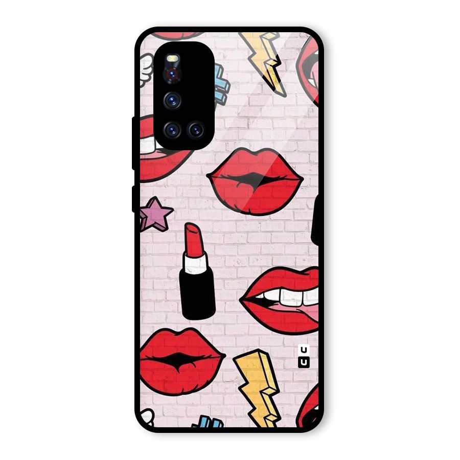 Bold Red Glass Back Case for Vivo V19
