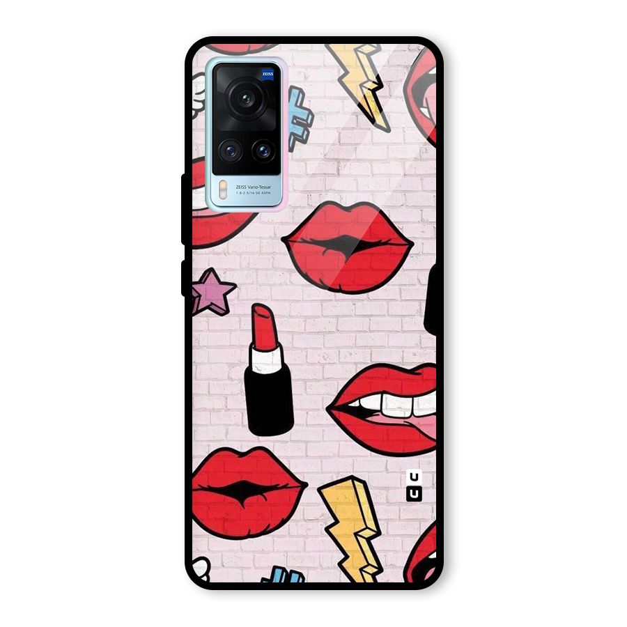 Bold Red Glass Back Case for Vivo X60
