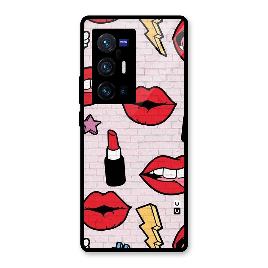 Bold Red Glass Back Case for Vivo X70 Pro Plus