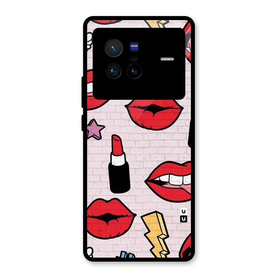 Bold Red Glass Back Case for Vivo X80