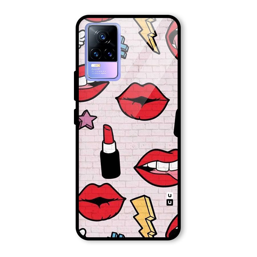 Bold Red Glass Back Case for Vivo Y73