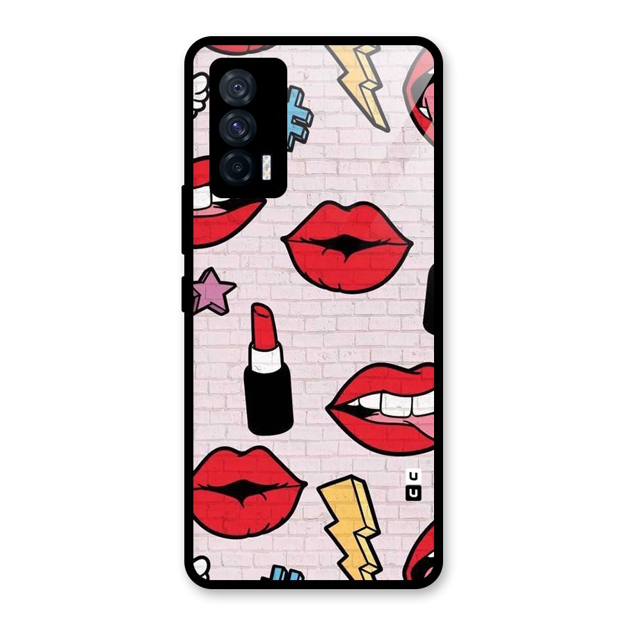 Bold Red Glass Back Case for Vivo iQOO 7 5G