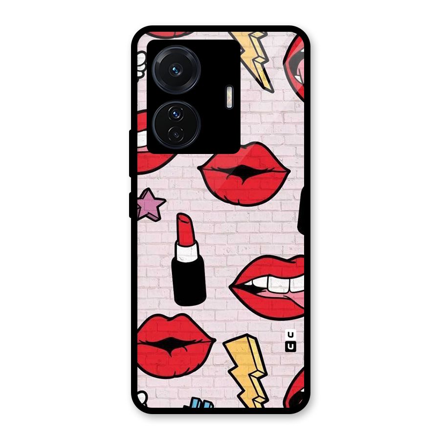 Bold Red Glass Back Case for Vivo iQOO Z6 Pro