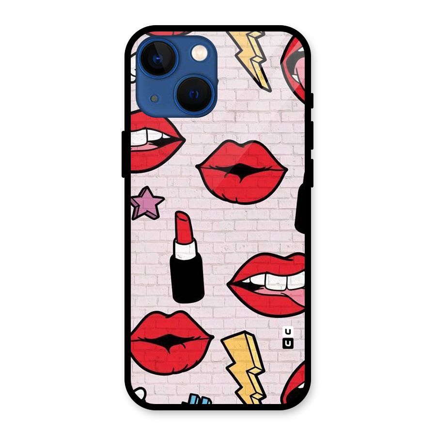 Bold Red Glass Back Case for iPhone 13 Mini