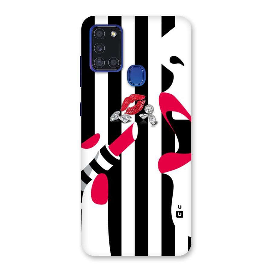 Bold Woman Back Case for Galaxy A21s