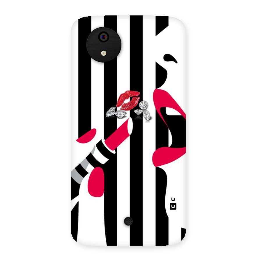 Bold Woman Back Case for Micromax Canvas A1