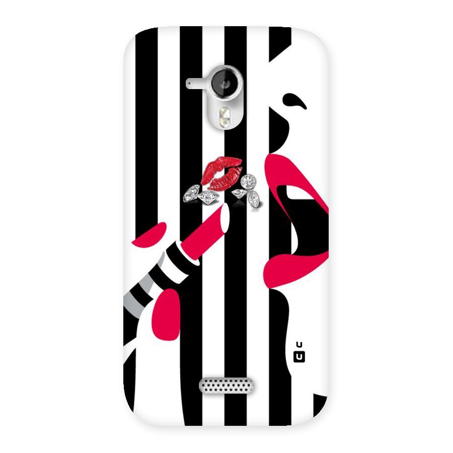 Bold Woman Back Case for Micromax Canvas HD A116