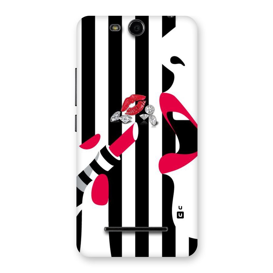 Bold Woman Back Case for Micromax Canvas Juice 3 Q392