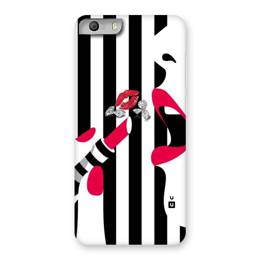 Bold Woman Back Case for Micromax Canvas Knight 2