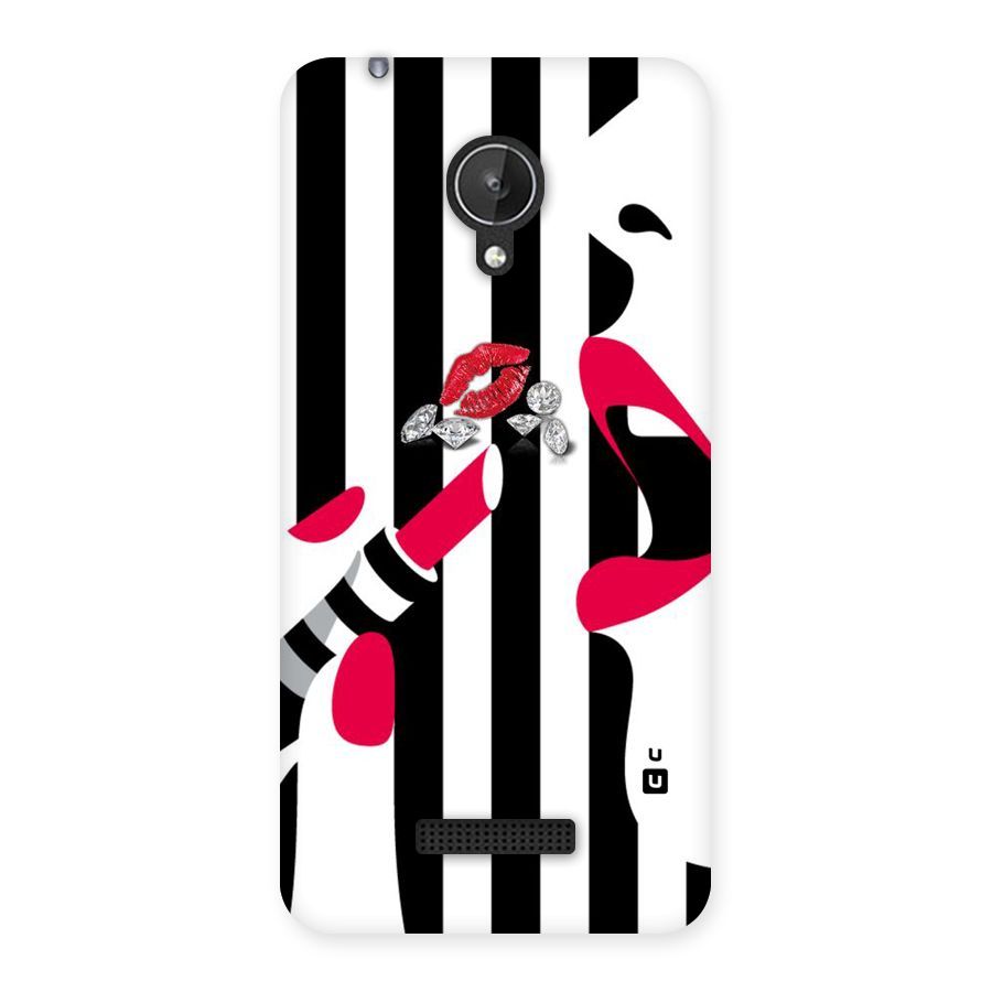 Bold Woman Back Case for Micromax Canvas Spark Q380