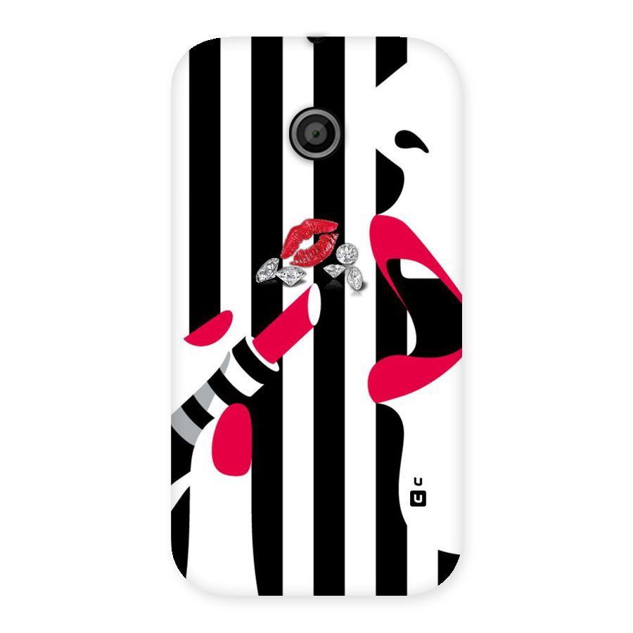Bold Woman Back Case for Moto E