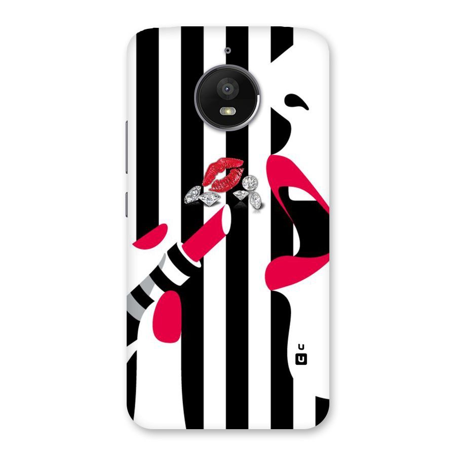 Bold Woman Back Case for Moto E4 Plus