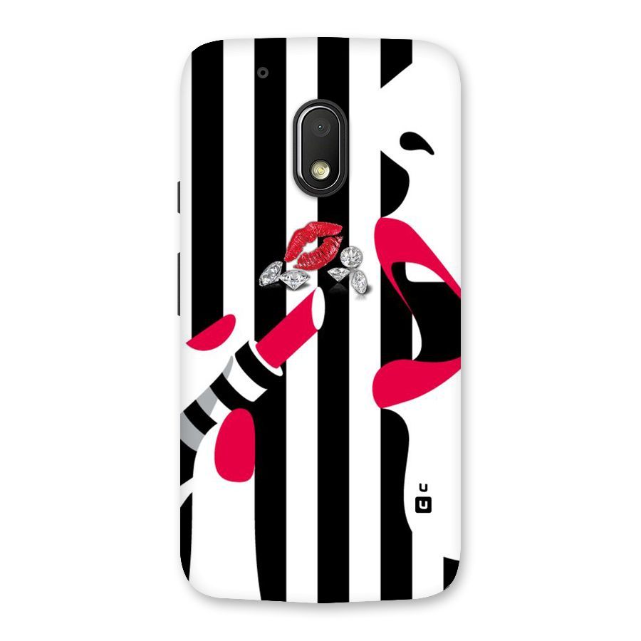 Bold Woman Back Case for Moto G4 Play