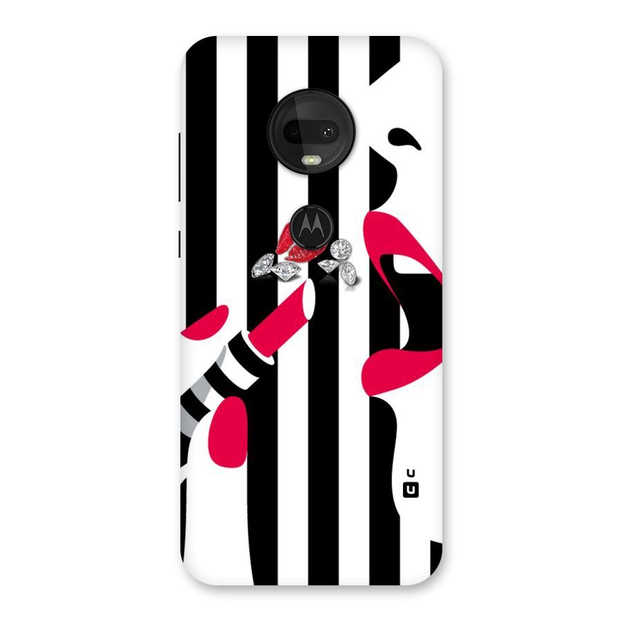 Bold Woman Back Case for Moto G7