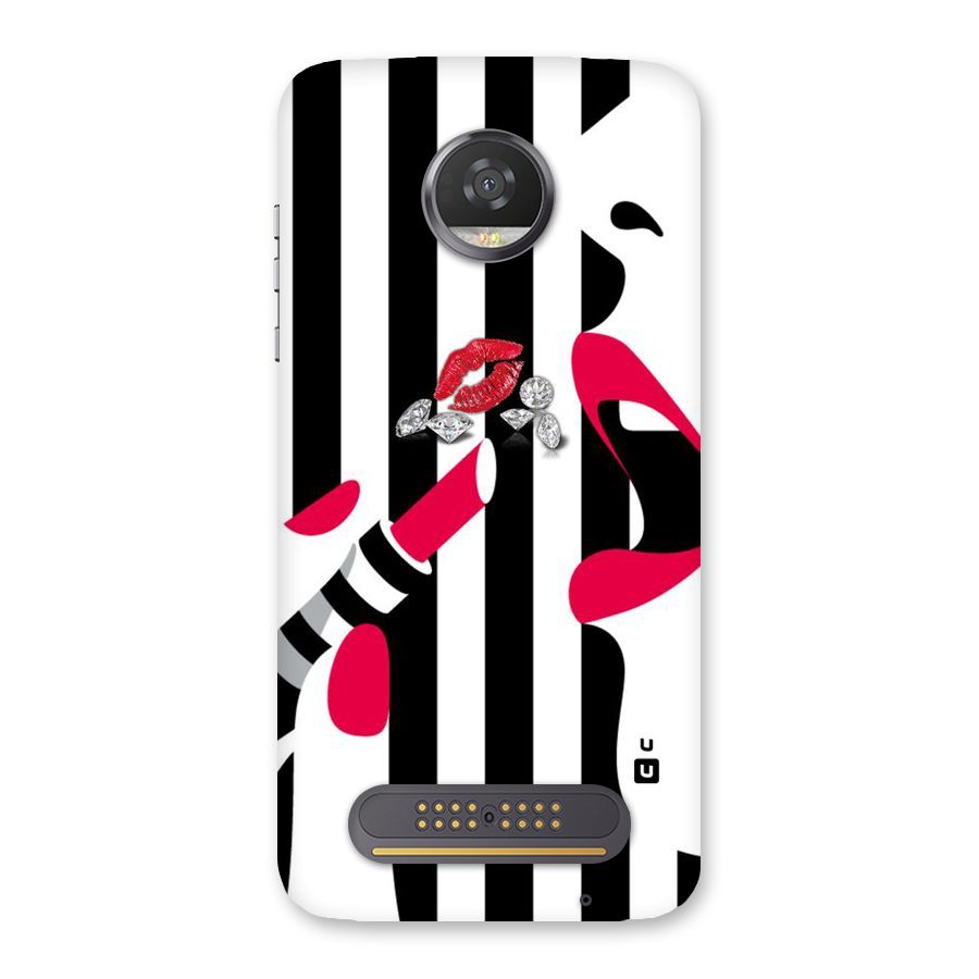 Bold Woman Back Case for Moto Z2 Play