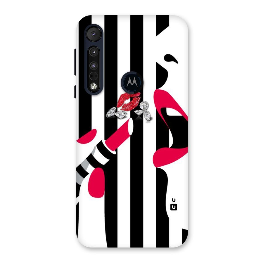 Bold Woman Back Case for Motorola One Macro