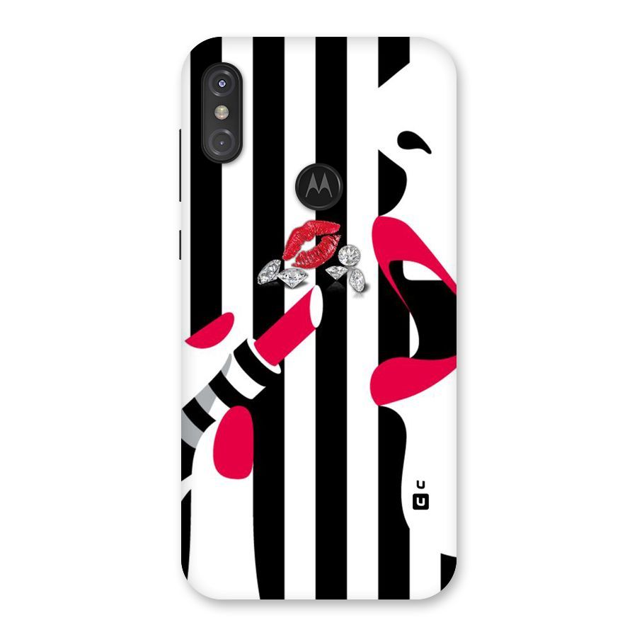 Bold Woman Back Case for Motorola One Power