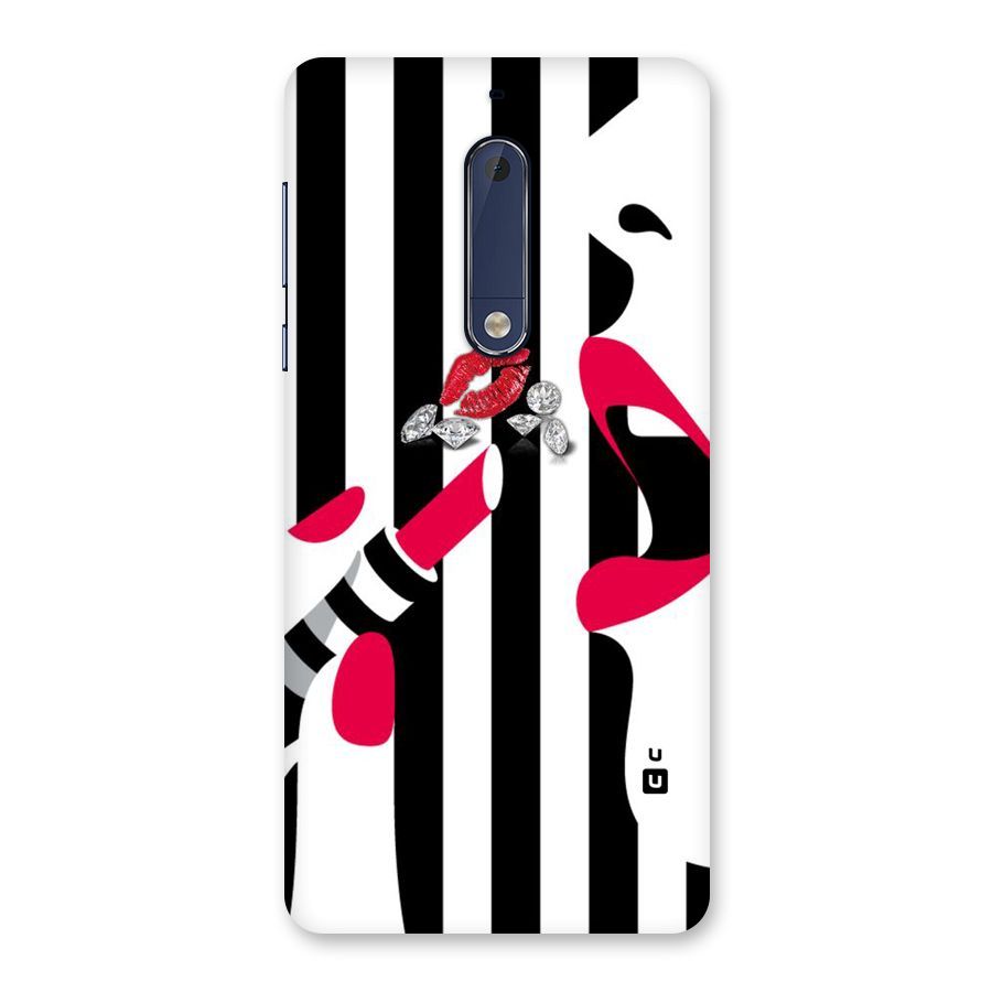 Bold Woman Back Case for Nokia 5