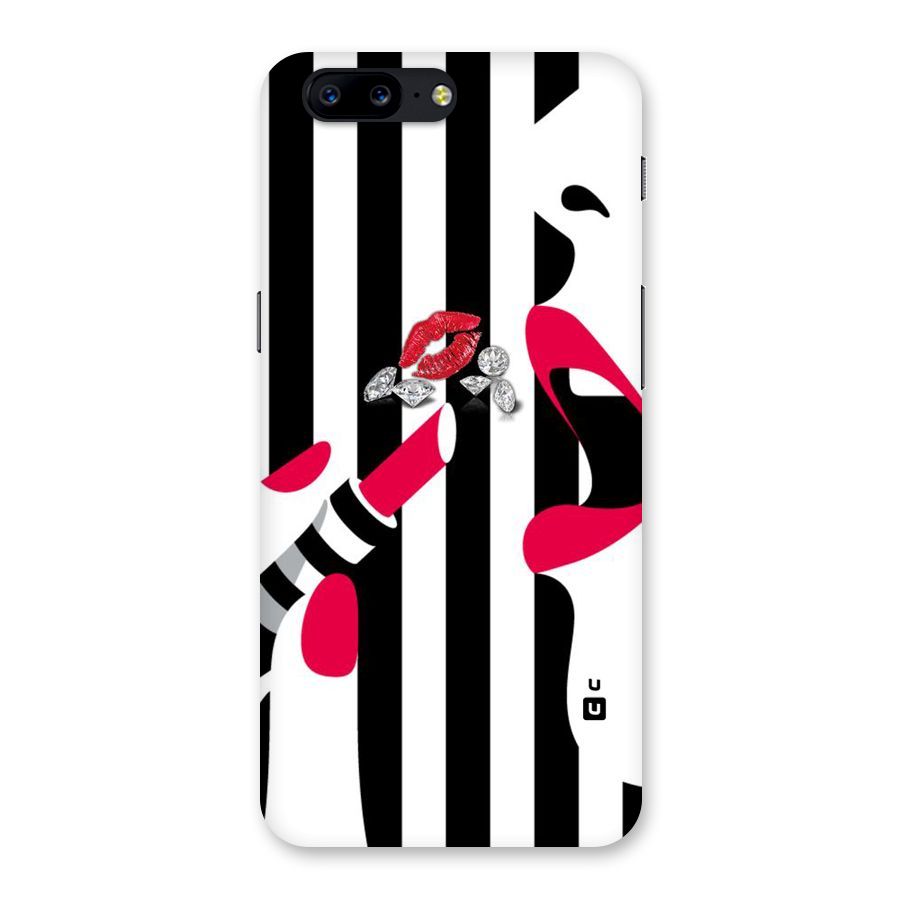 Bold Woman Back Case for OnePlus 5